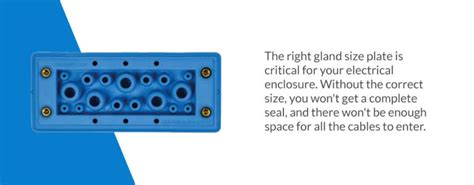 electrical enclosure gland plate|cable gland plate.